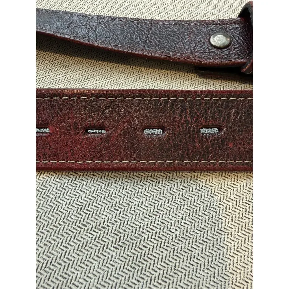 Bed Stu Belt 38 Dark Wine